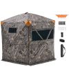 Hunting Blind, 6-7 Person Ground Blinds with Carrying Bag, Portable Camouflage Tent