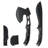 Hunting Knife and Hatchet Axe Combo Set with Sheath, Fixed Blade Tactical Knife and Camping Axe