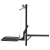 Hitch Deer Hoist with Lifting System Platform, 300 lbs Load Capacity, Game Hoist Winch Lift with 2-inch Receiver, 360-Degree Swivel Shaft & Foldable