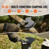 Hunting Knife and Hatchet Axe Combo Set with Sheath, Fixed Blade Tactical Knife and Camping Axe