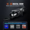Thermal Imager Monocular Hunting Imaging Telescope 1X -8X Zoom 0.39" OLED Scrren