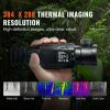 Thermal Imager Monocular Hunting Imaging Telescope 1X -8X Zoom 0.39" OLED Scrren