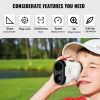 Golf Rangefinder, 650 Yards Laser Golfing Hunting Range Finder, 6X Magnification Distance Measuring, Golfing Accessory with High-Precision Flag Lock