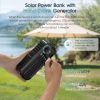 40000mAh Solar Hand Crank Power Bank with Built-in 4 Cables, Emergency Portable Charger with Flashlight for Camping, Hurricanes, Travel