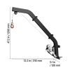 Tree Mounted Deer Hoist, 353 lbs Load Capacity, Hunting Game Hoist Winch Lift with Ratchet Strap, Heavy Duty Deer Hanger for Skinning, Cleaning