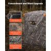 Hunting Blind, 2-3 Person Thermal Ground Blinds with Tri-Leg Chair and Carrying Bag, Portable Camouflage Tent