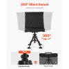 Hunting Chair, 360° Silent Swivel, Foldable Portable Blind Chair, Heavy-Duty Steel Frame Ground Stool Seat,with Seat Cover, Anti-Sink Feet