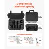 Hard Pistol Case, Heavy Duty Hard Gun Case with XPE Foam Lining, Waterproof Pistol Storage Box with Customizable Interior & Handle for Gun, Lenses