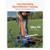 Clay Target Thrower, Max 50 Clays Pigeon Thrower, 55+ Yards Automatic Skeet and Trap Launcher on Wheels - with Adjustable Angle