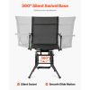 Hunting Chair, 360° Silent Swivel, Foldable Lightweight Portable Blind Chair, Heavy-Duty Steel Frame Ground Stool Seat, with Armrest