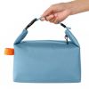 Portable Mini Insulated Storage Bag, Waterproof Oxford Cloth Cooler & Warmer Lunch Bag, Compact Outdoor Carry Insulated Pouch