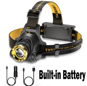 12000000lm LED Headlamp USB Rechargeable Headlight Head Torch Lamp Flashlight(Free shipping via DHL Ground/FedEx Ground; can't ship via USPS self-pick (Quantity: 1 pc)