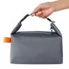 Portable Mini Insulated Storage Bag, Waterproof Oxford Cloth Cooler & Warmer Lunch Bag, Compact Outdoor Carry Insulated Pouch