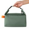 Portable Mini Insulated Storage Bag, Waterproof Oxford Cloth Cooler & Warmer Lunch Bag, Compact Outdoor Carry Insulated Pouch